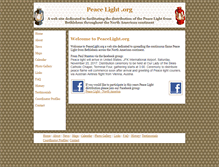 Tablet Screenshot of peacelight.org